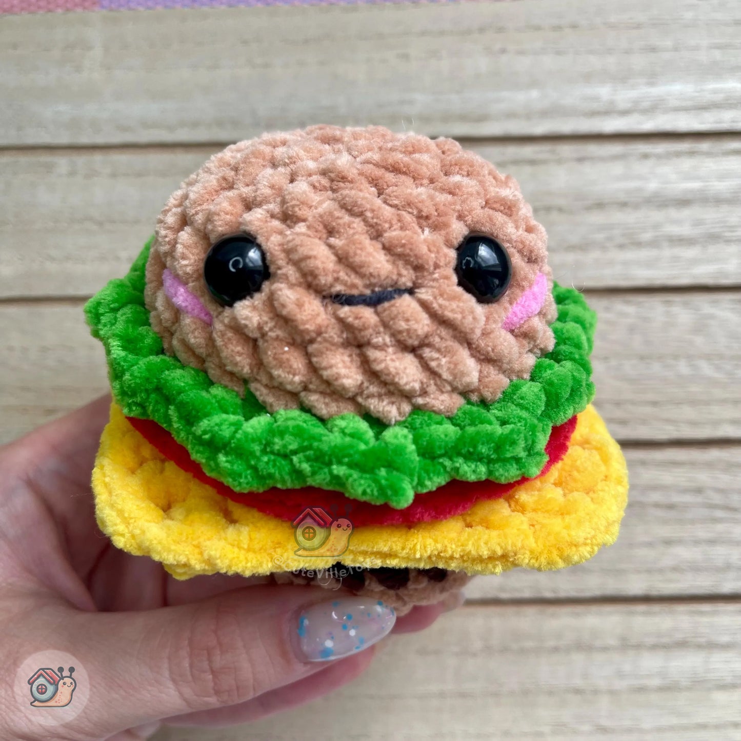 Burger Crochet Pattern