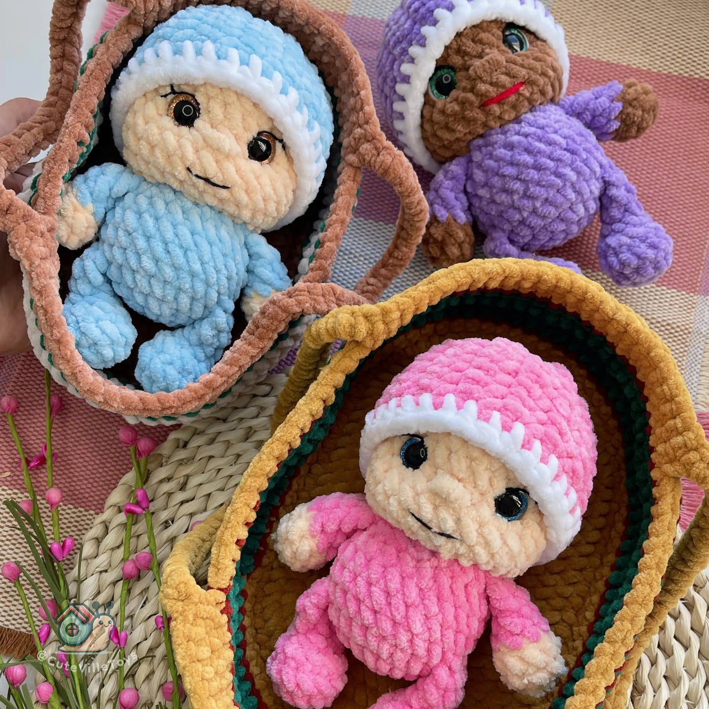 Baby Doll with Carrier Crochet Pattern