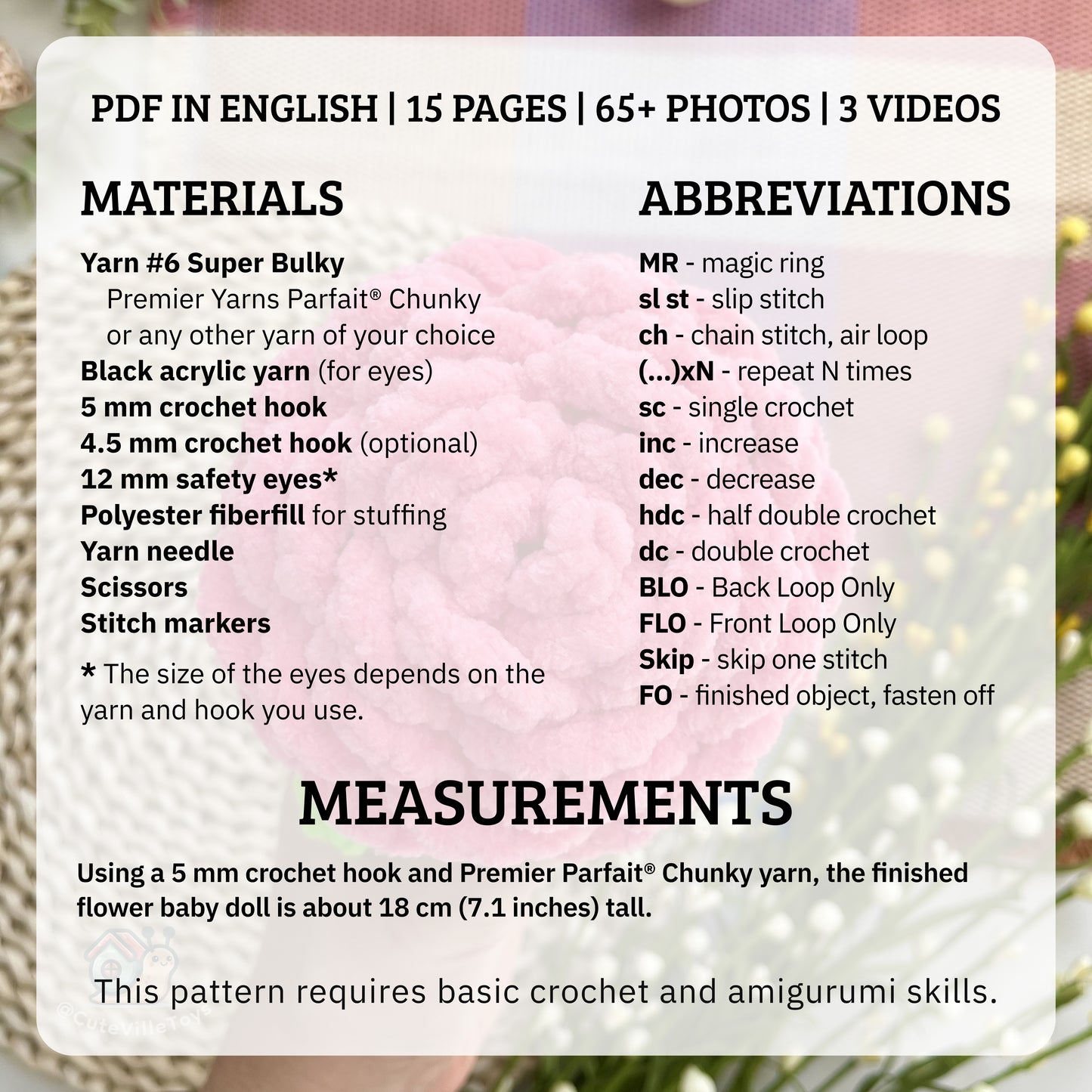 Baby Rose Crochet Pattern