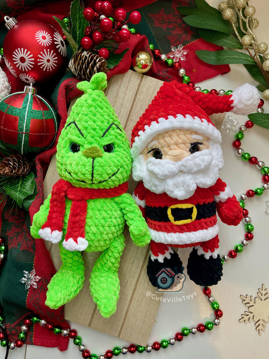 Santa & Grinch Crochet Pattern Set