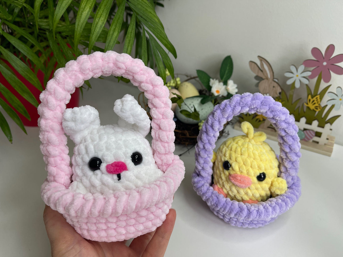 Cutie in a Basket 2-in-1 Crochet Pattern