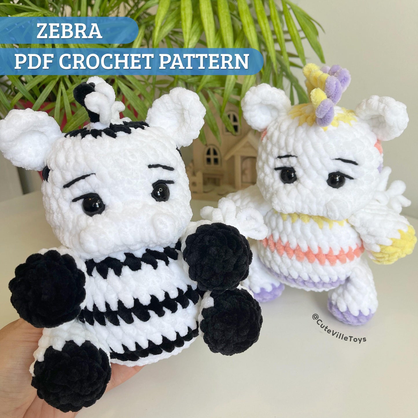 African Animals 4-in-1 Crochet Pattern Bundle