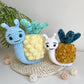 Pineapple 2-in-1 Crochet Pattern Bundle