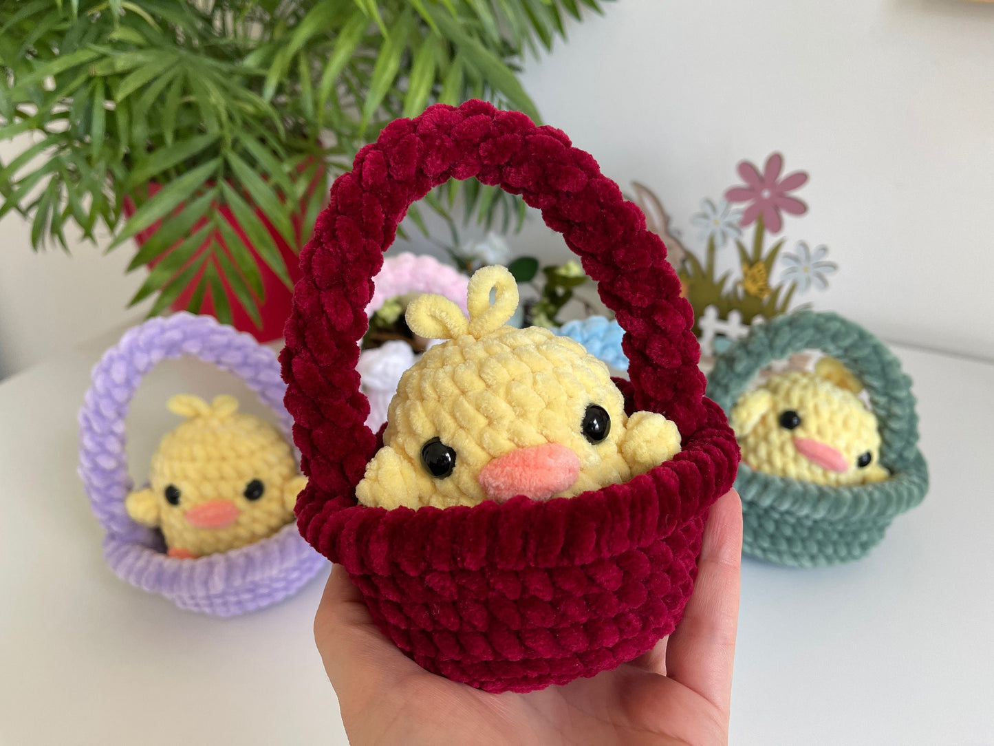 Cutie in a Basket 2-in-1 Crochet Pattern