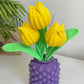 Tulips in Vase Crochet Pattern