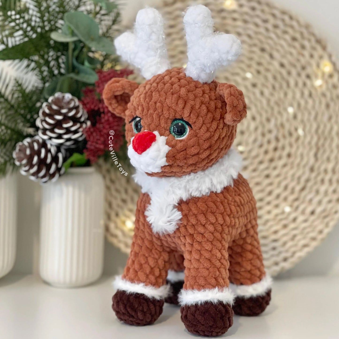 Standing Reindeer Crochet PDF Pattern