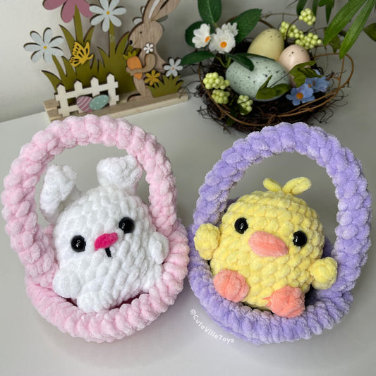 Cutie in a Basket 2-in-1 Crochet Pattern