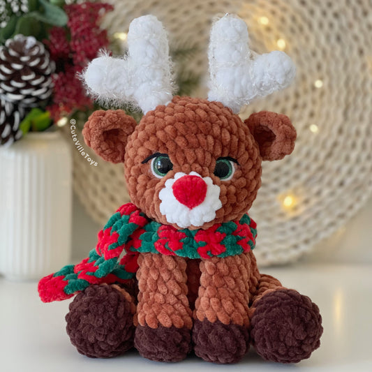 Sitting Reindeer Crochet Pattern