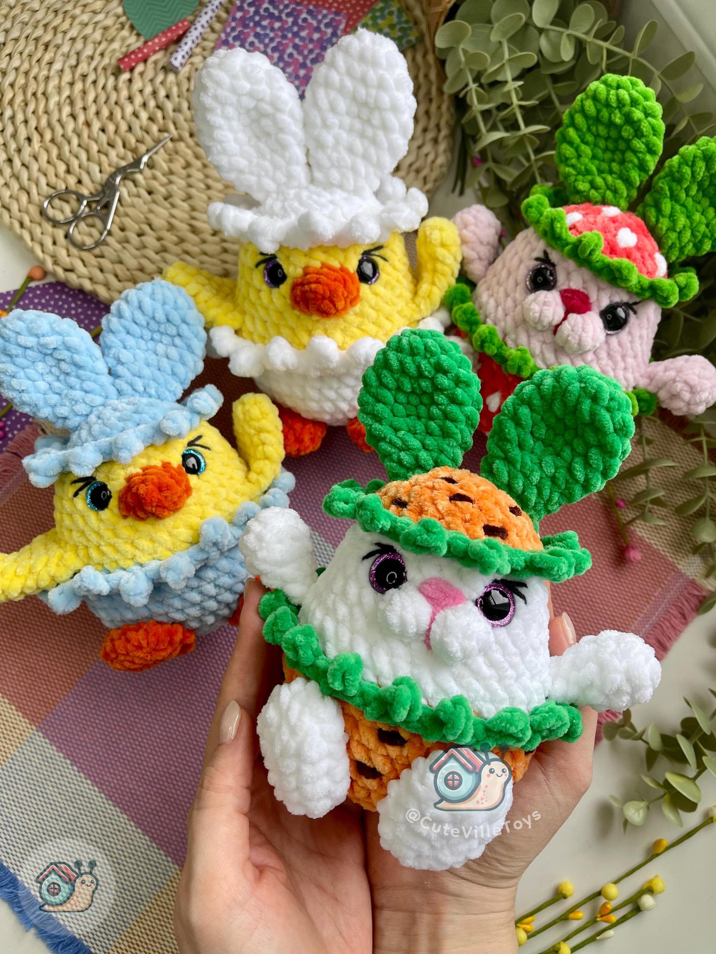 Bunny Outfit Friends Crochet Pattern