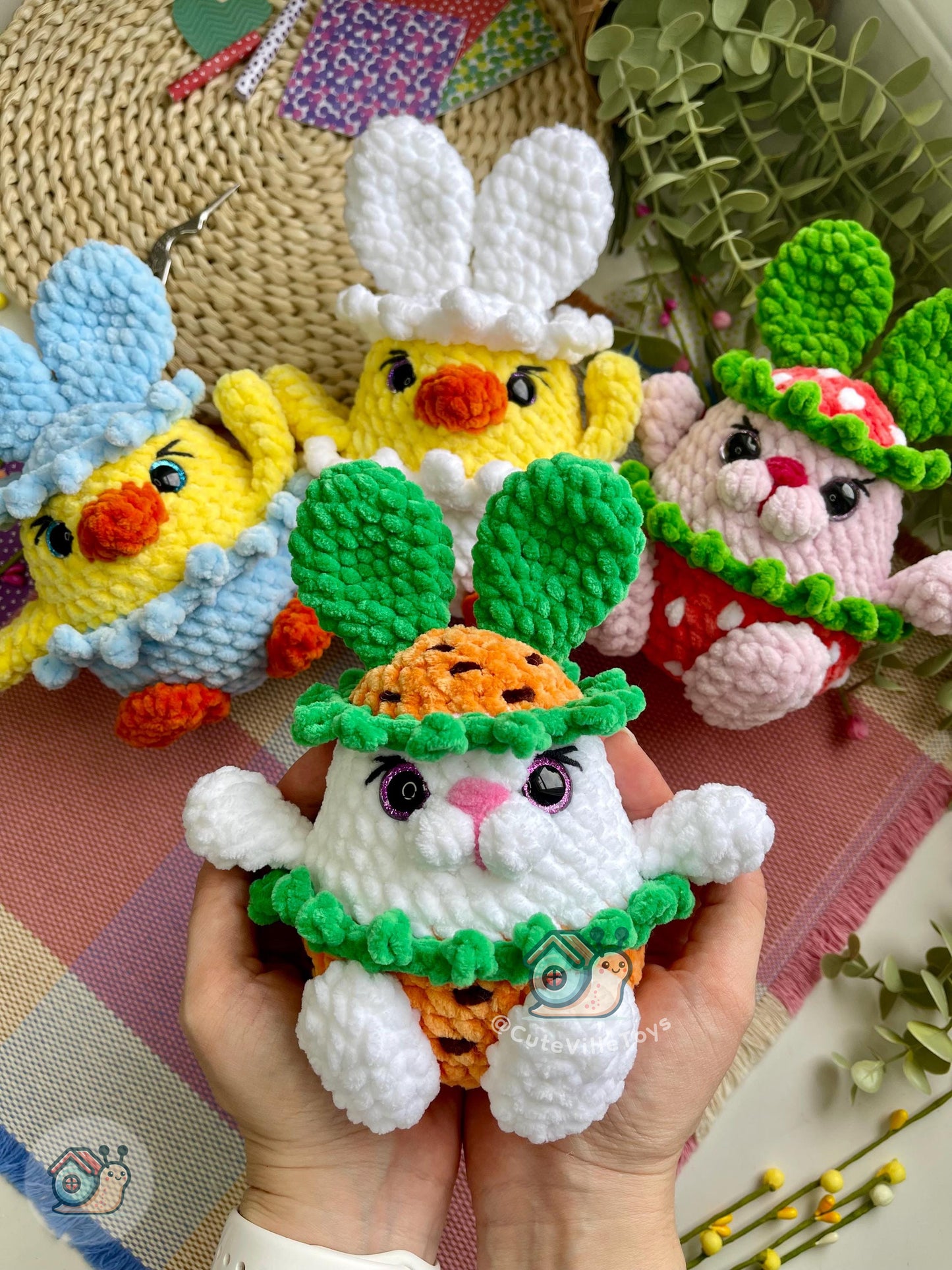 Bunny Outfit Friends Crochet Pattern