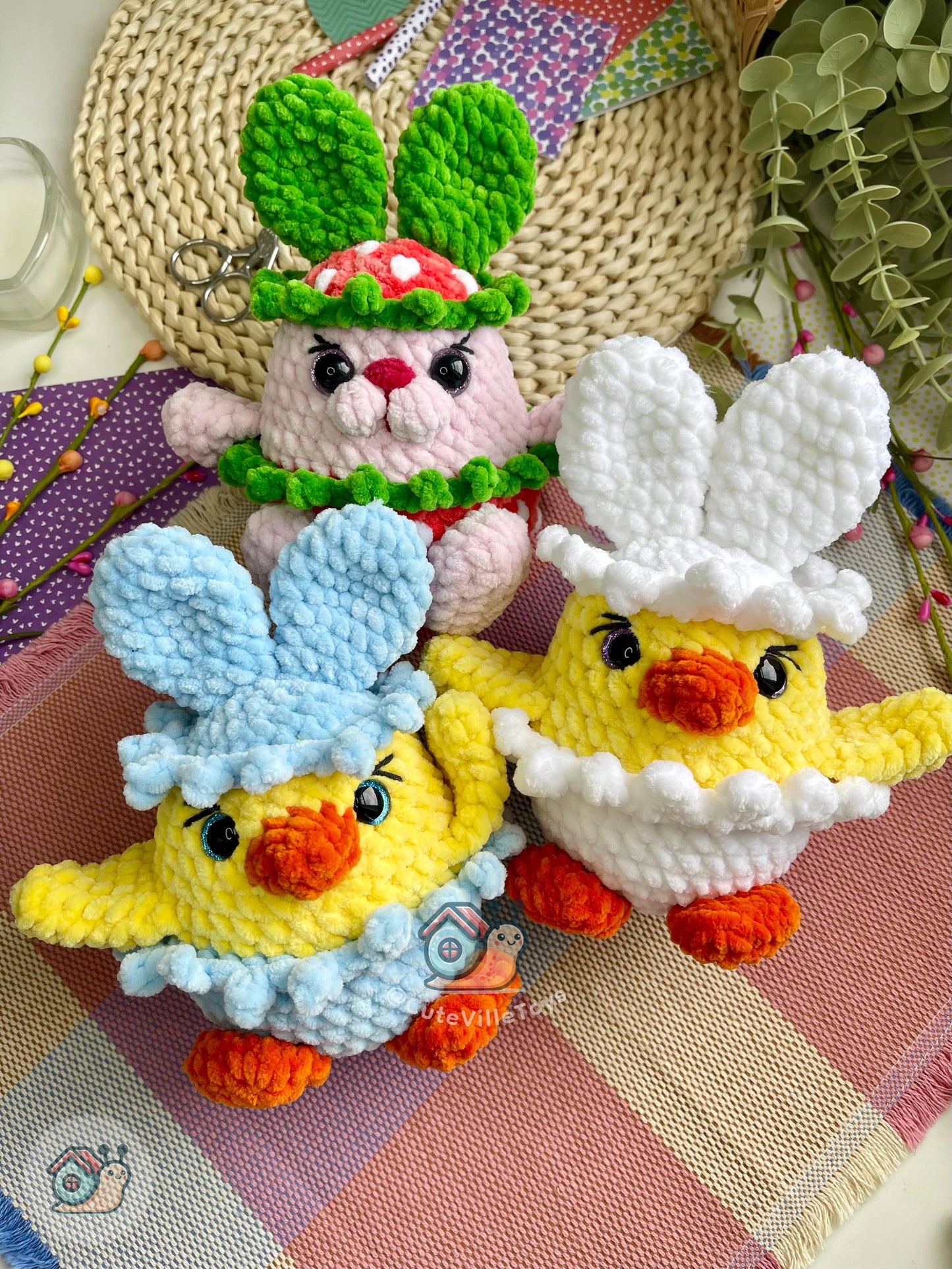 Bunny Outfit Friends Crochet Pattern