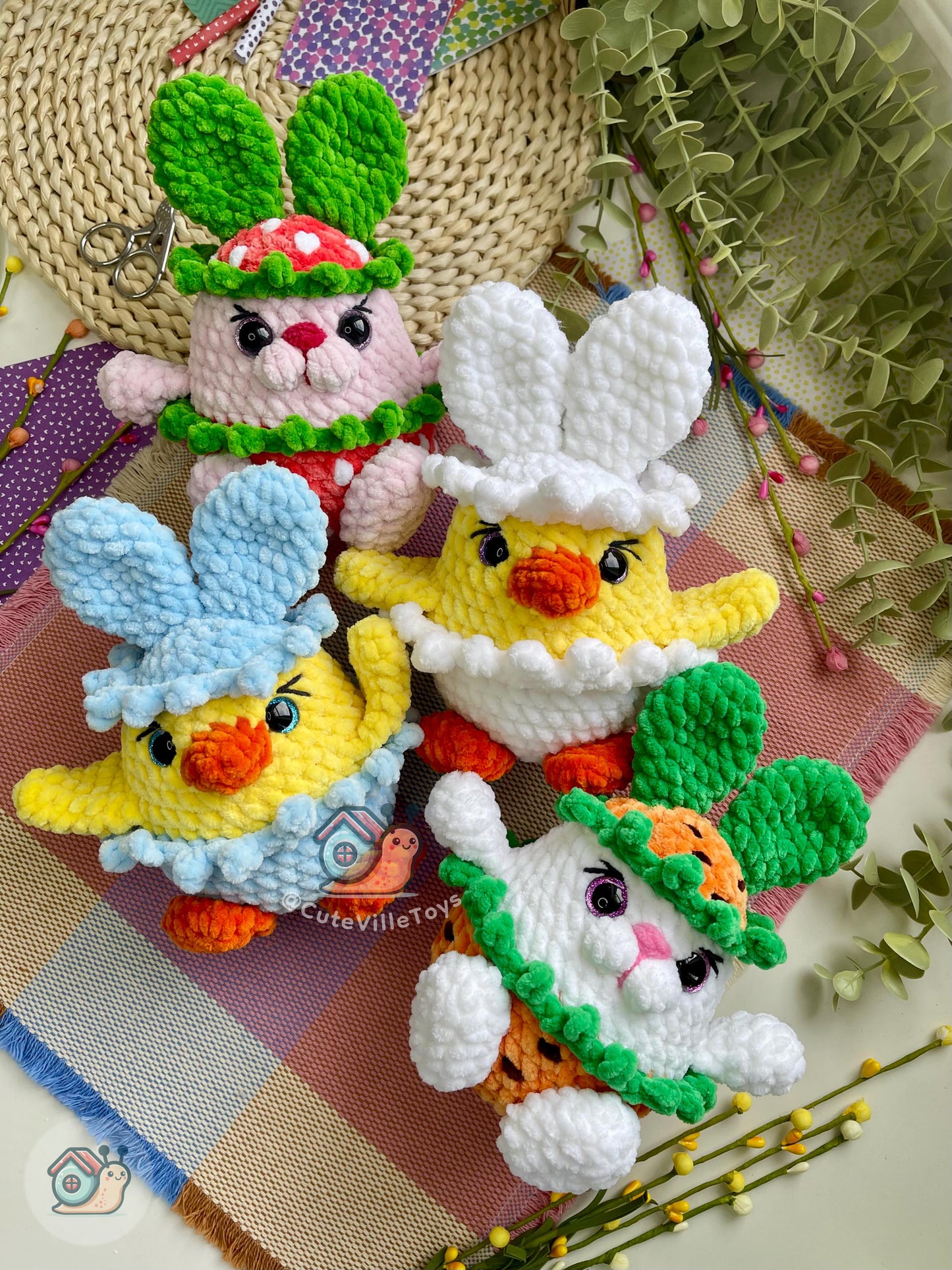 Bunny Outfit Friends Crochet Pattern