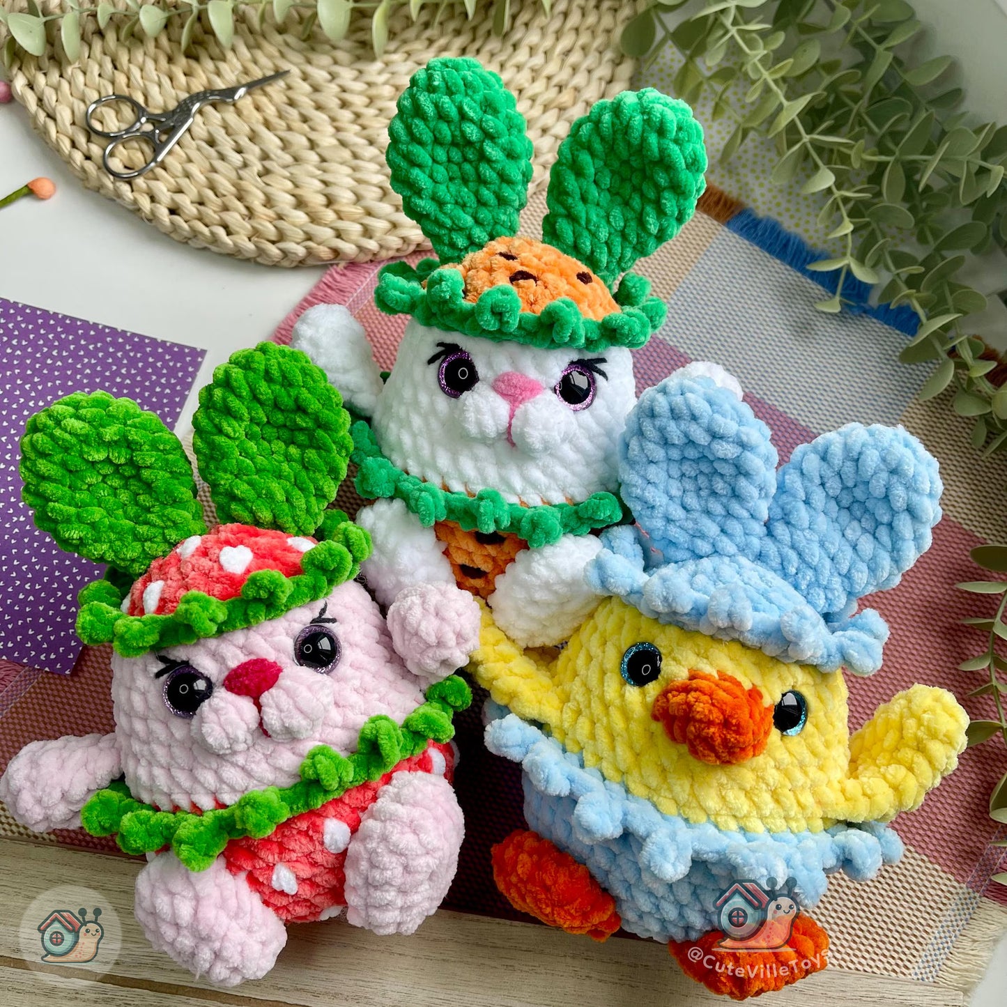 Bunny Outfit Friends Crochet Pattern