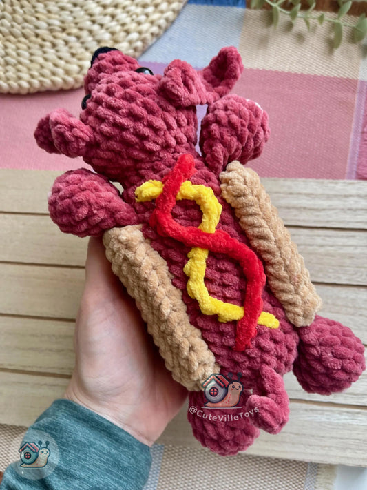 Tiny Puppy & Hot Dog Pup Crochet Pattern