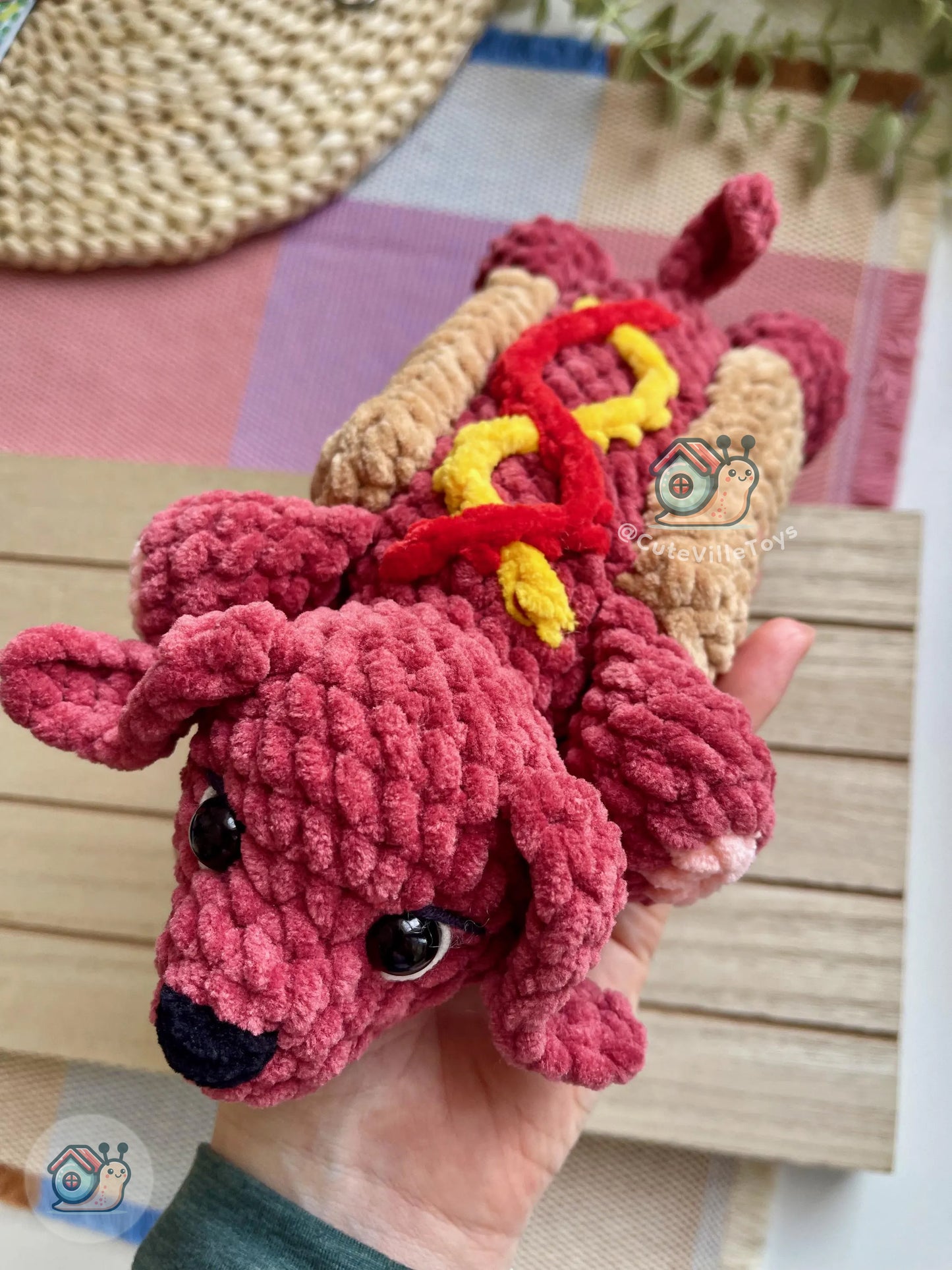 Tiny Puppy & Hot Dog Pup Crochet Pattern