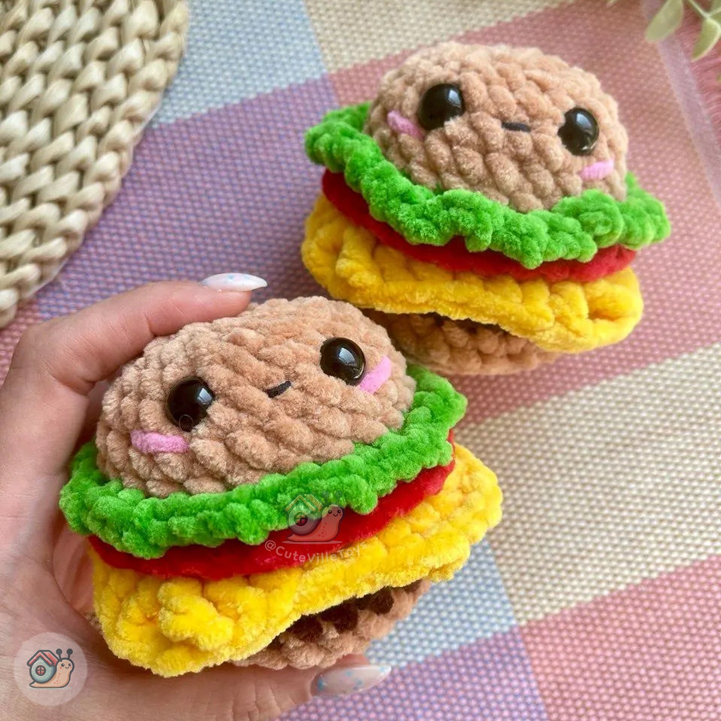 Burger Crochet Pattern