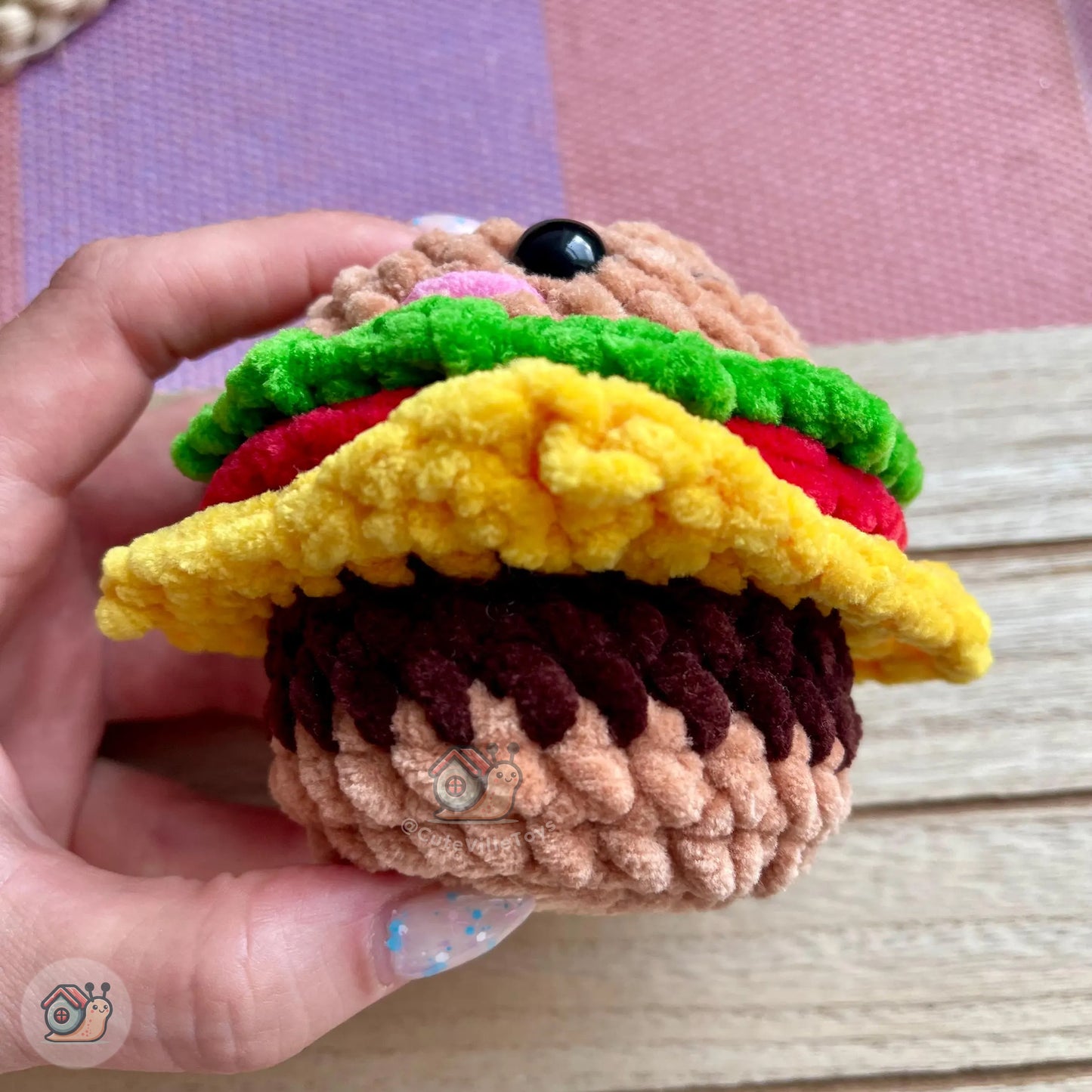 Burger Crochet Pattern
