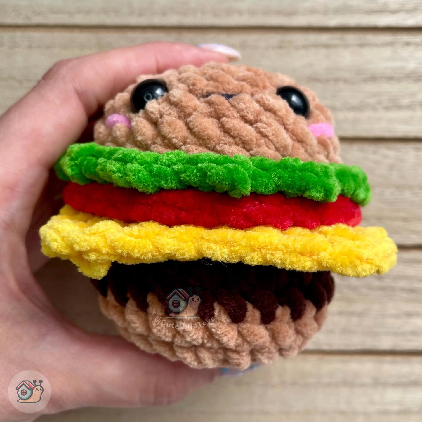 Burger Crochet Pattern