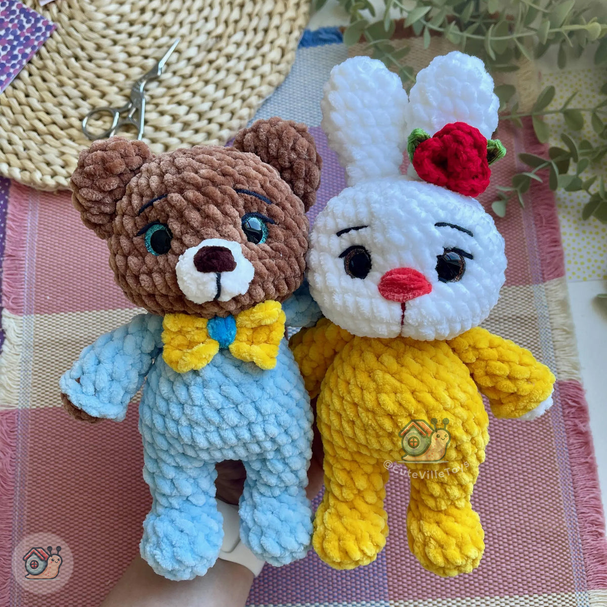 Bunny, Cat & Teddy Bear Crochet Pattern