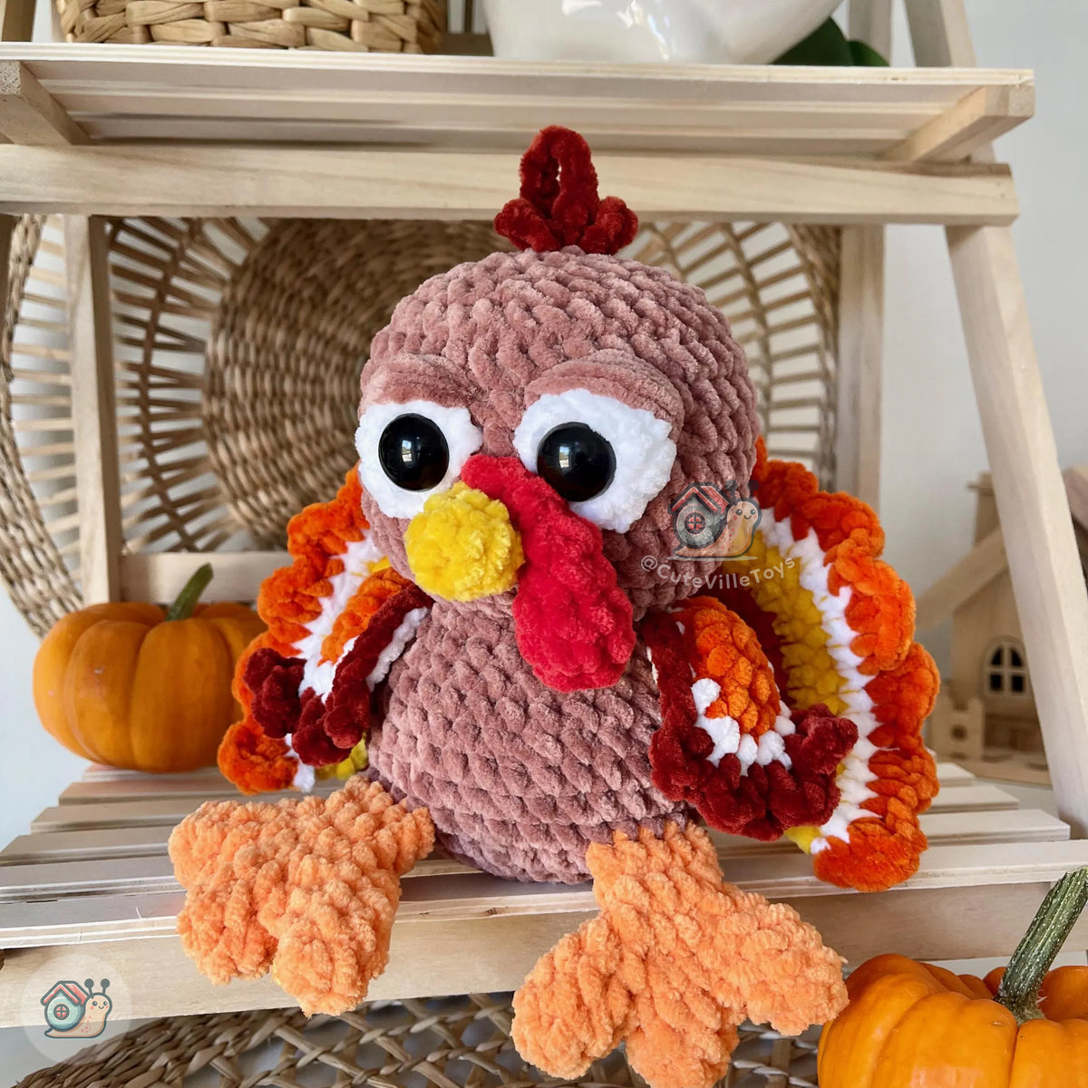 Louie the Turkey Crochet Pattern