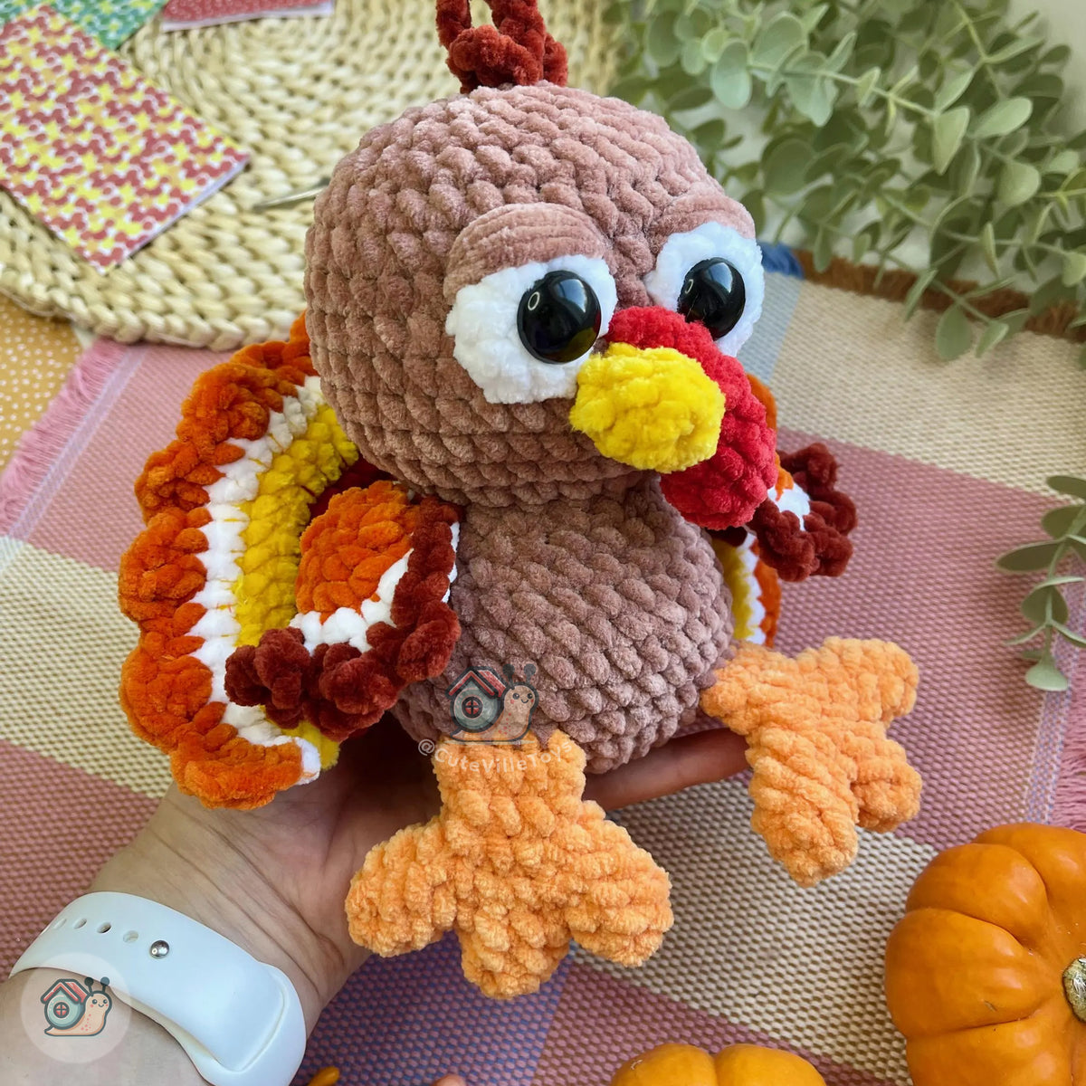 Louie the Turkey Crochet Pattern