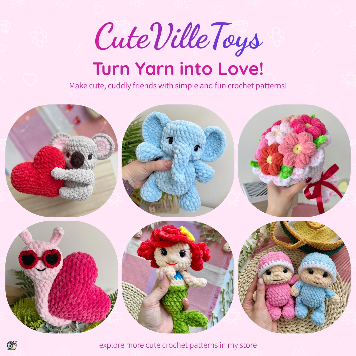 Postman Piggy Crochet Pattern