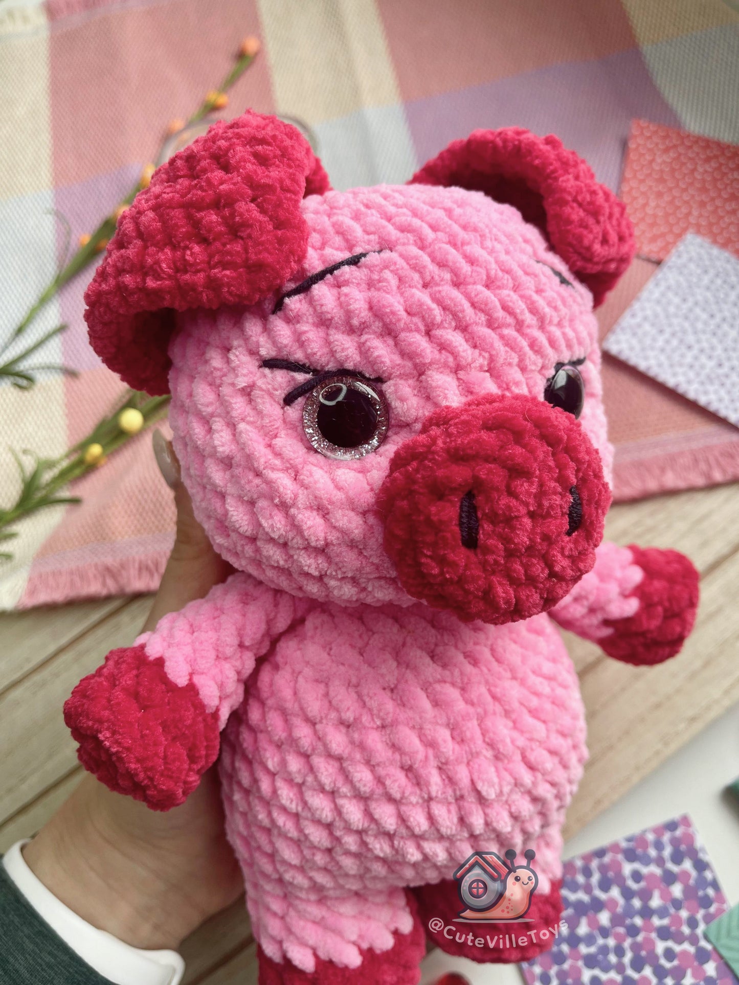 Postman Piggy Crochet Pattern