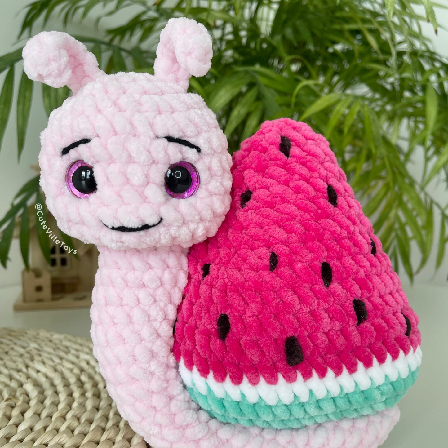 Watermelon Snail Crochet Pattern