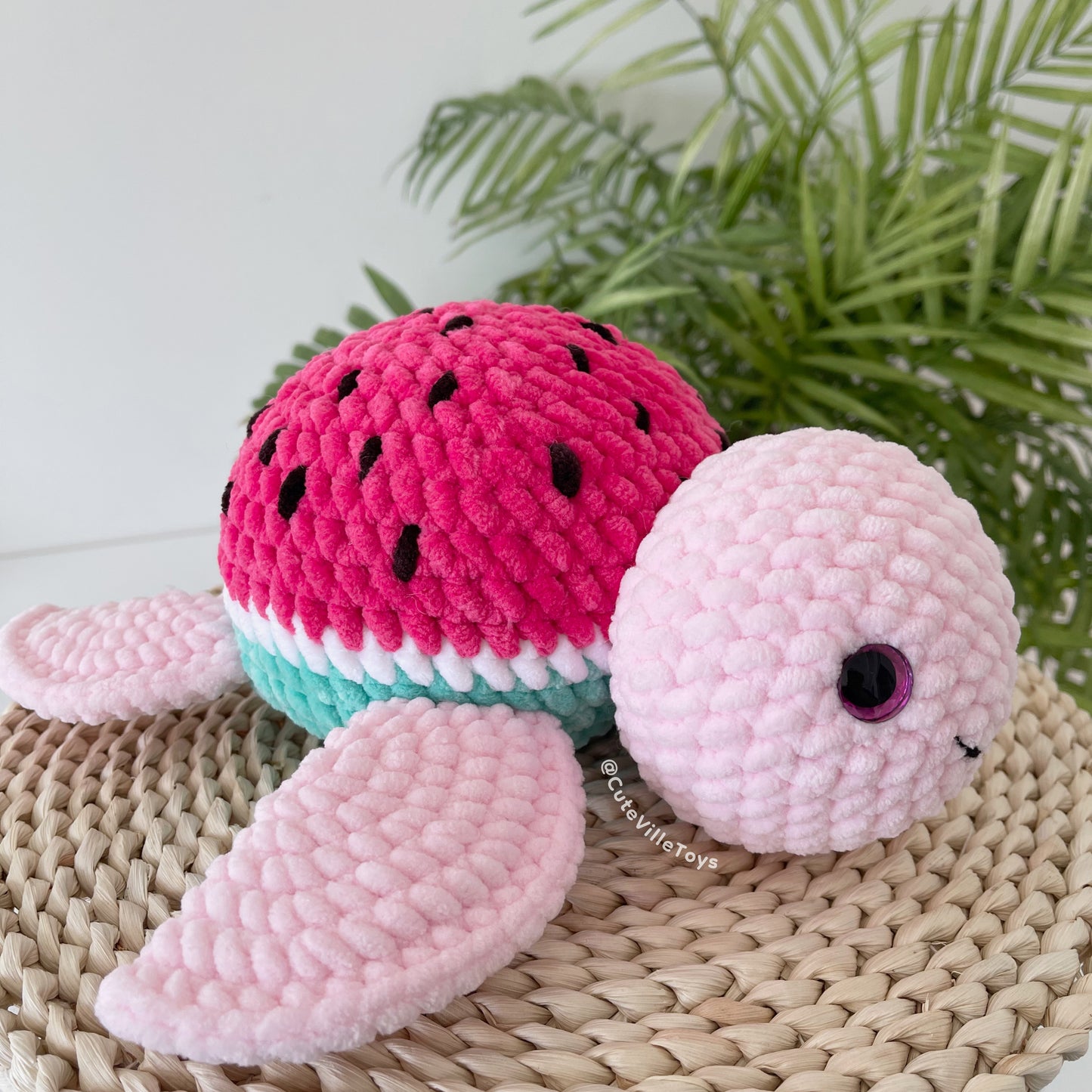 Watermelon Turtle Crochet Pattern