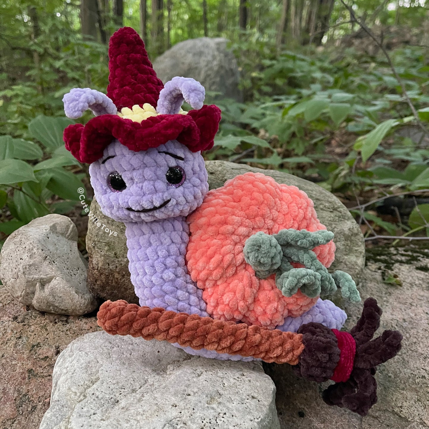 Pumpkin Snail Crochet Pattern