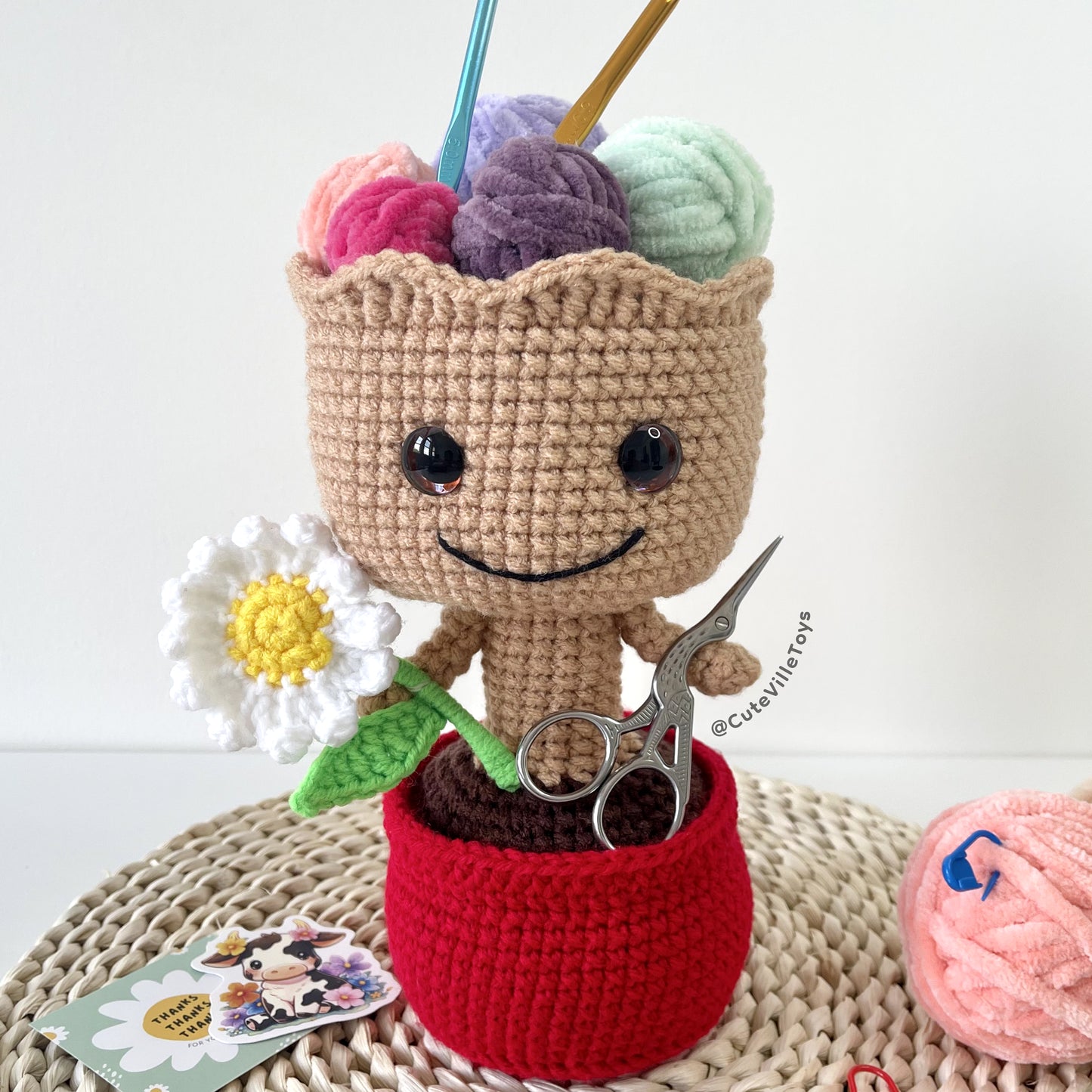 Happy Tree No Sew Crochet Pattern