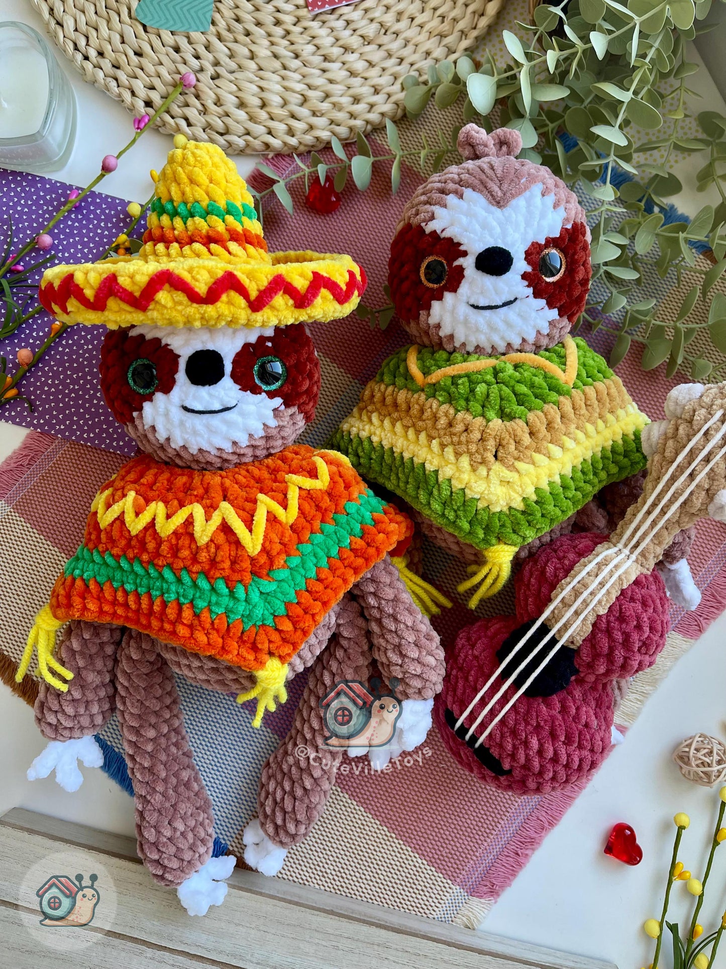 Happy Sloth Crochet Pattern