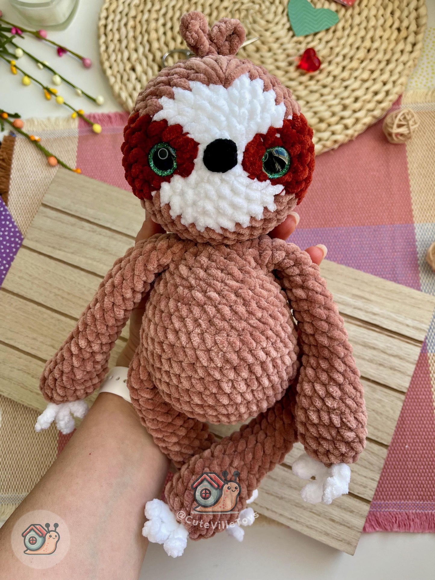 Happy Sloth Crochet Pattern