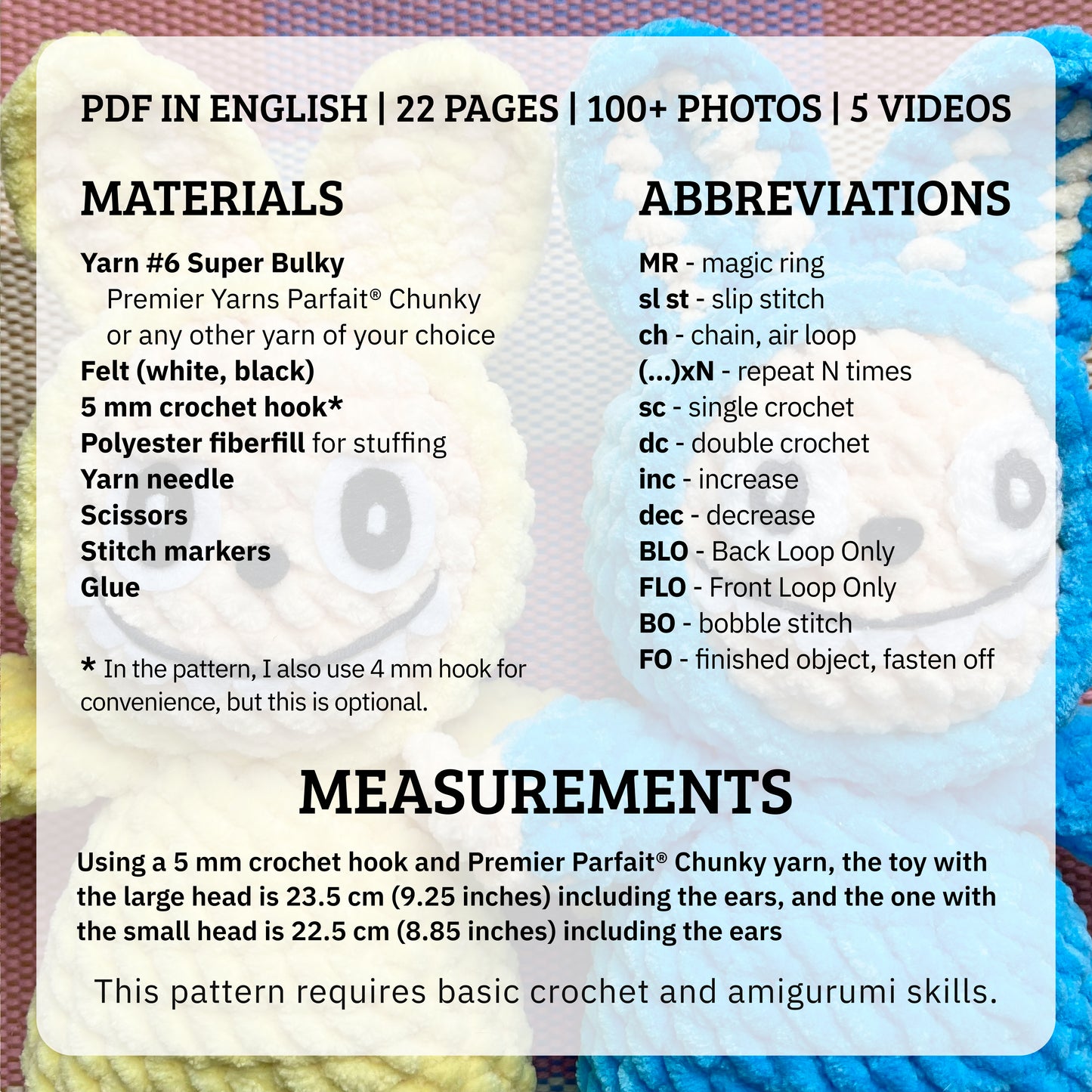 Toothy Crochet Pattern