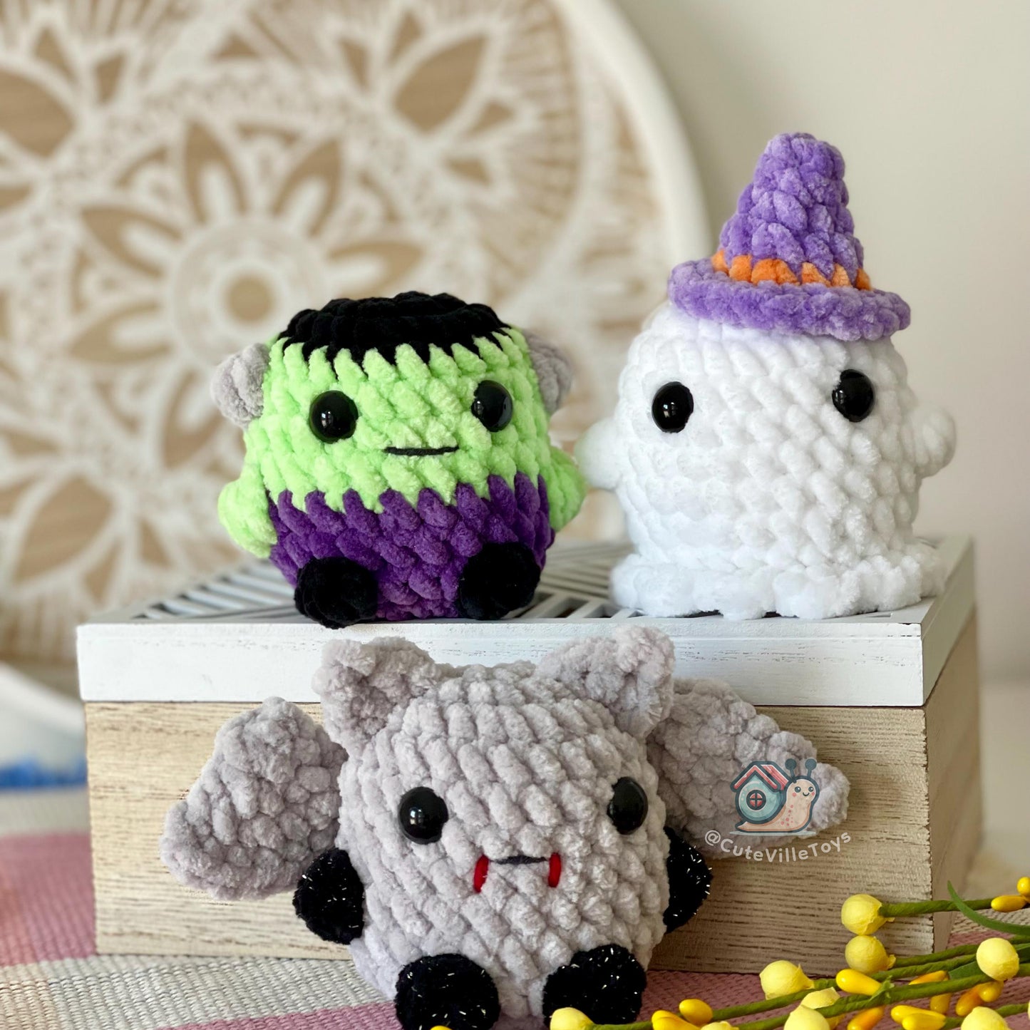 Tiny Halloween Friends Crochet Pattern
