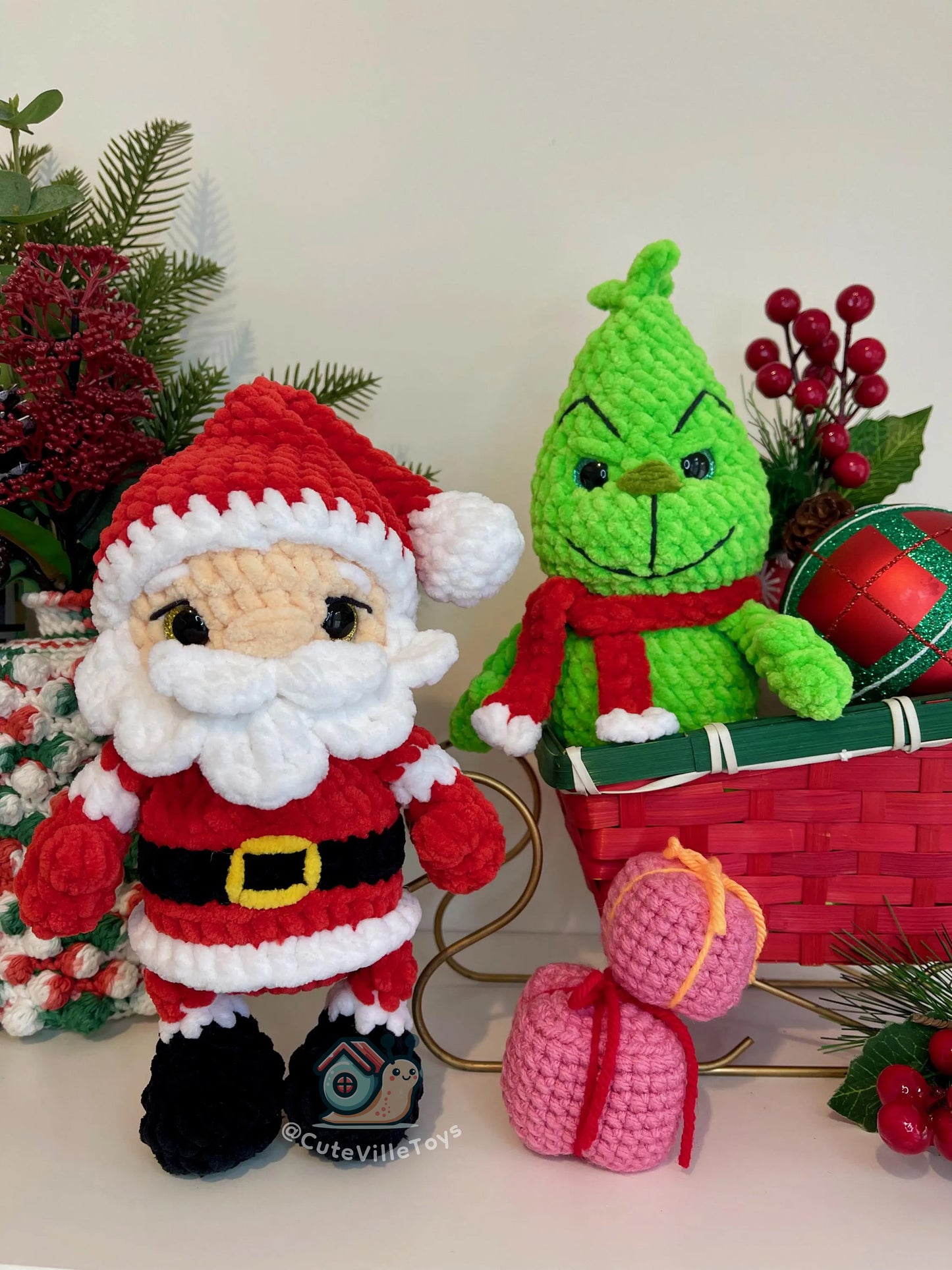 Santa & Grinch Crochet Pattern Set