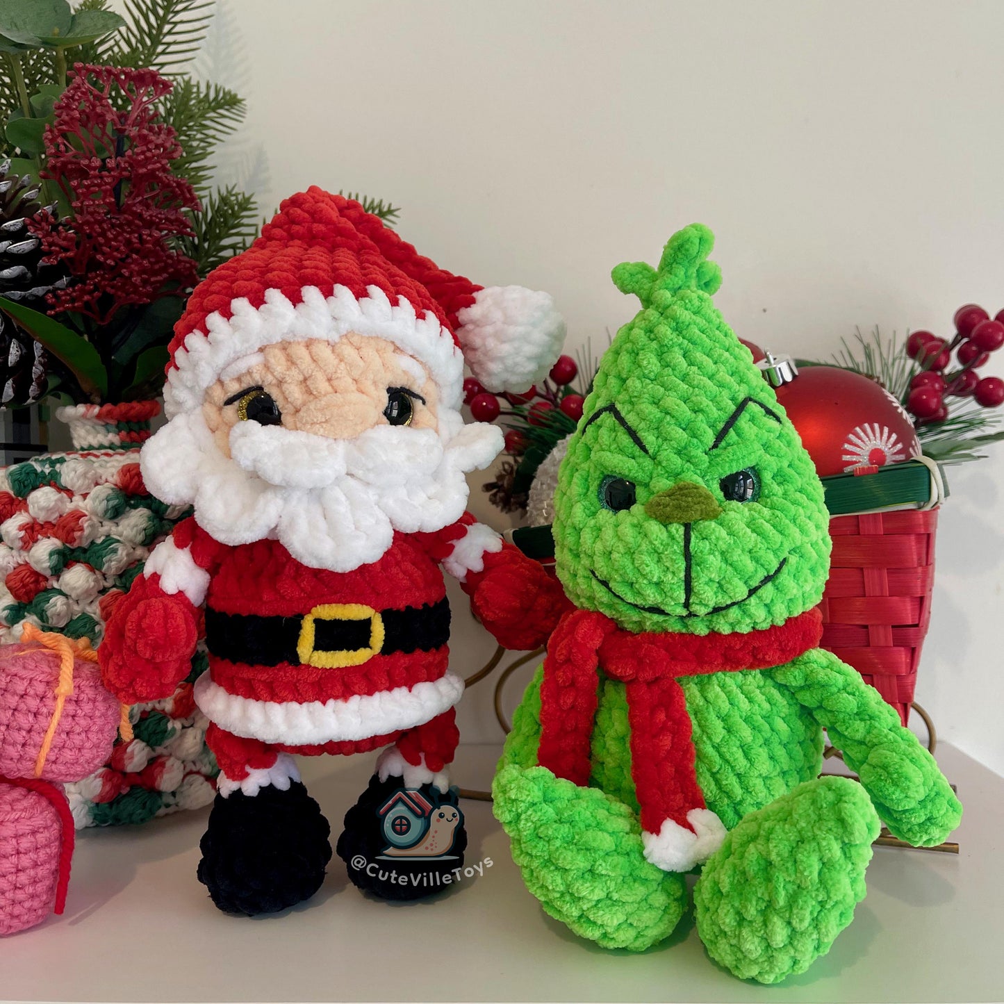 Santa & Grinch Crochet Pattern Set