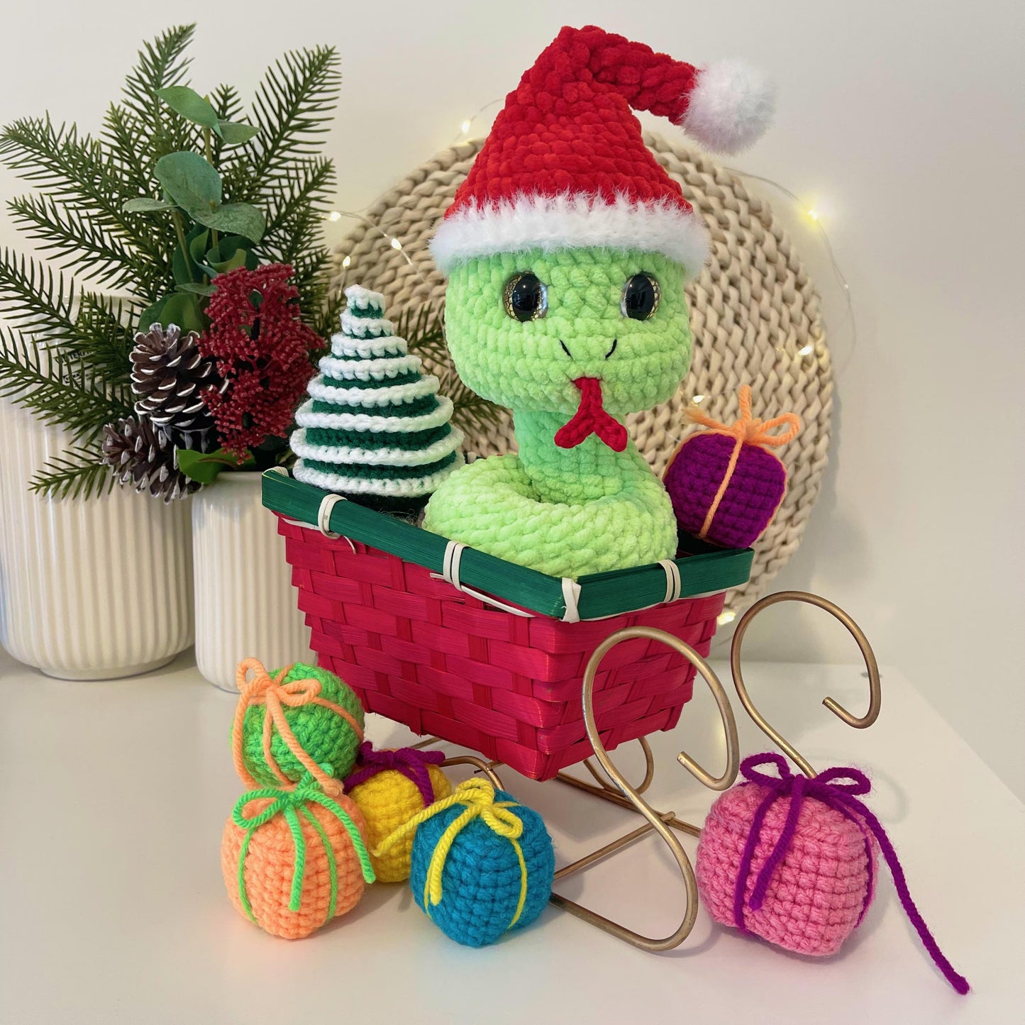 Christmas Snake Crochet Pattern