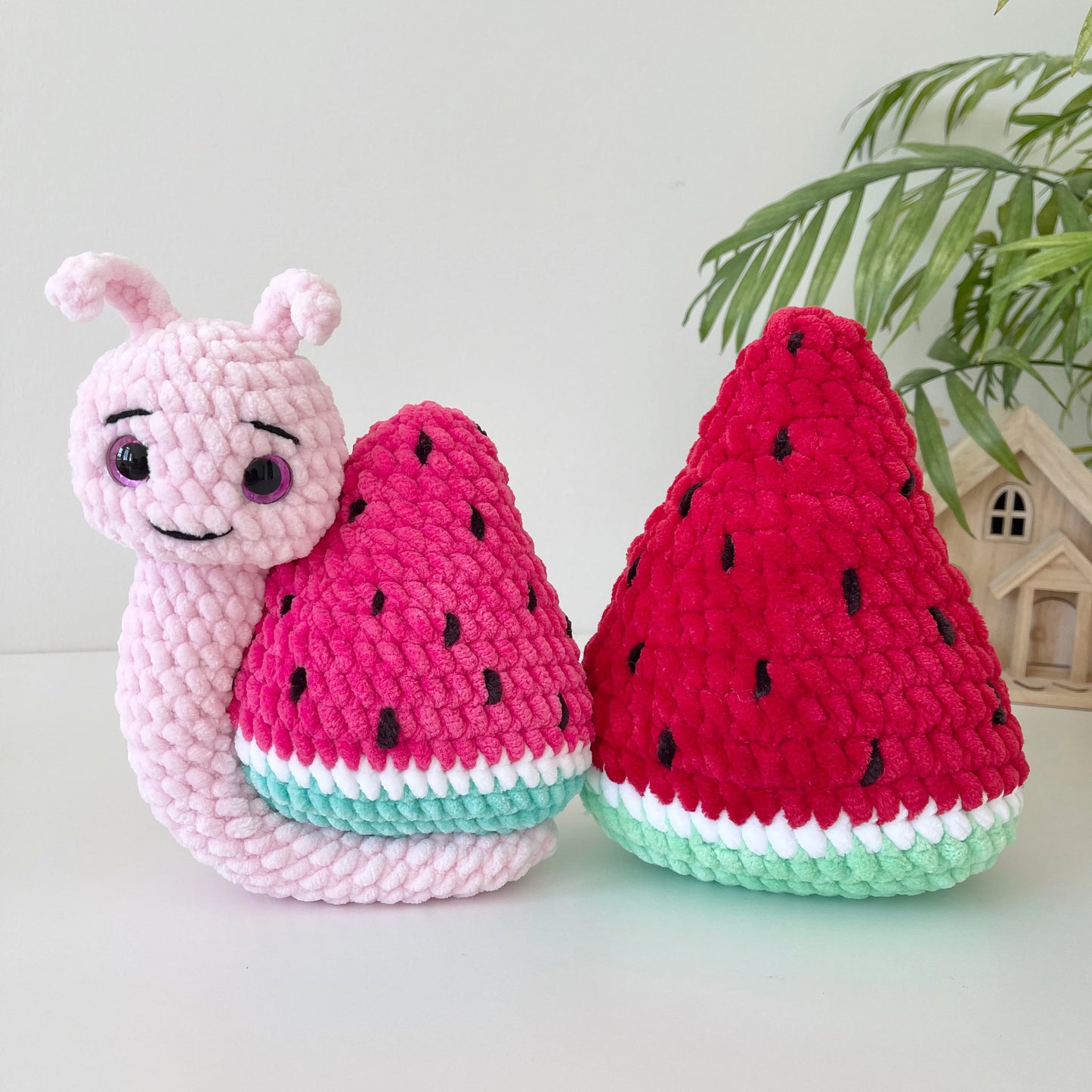 Watermelon Snail Crochet Pattern