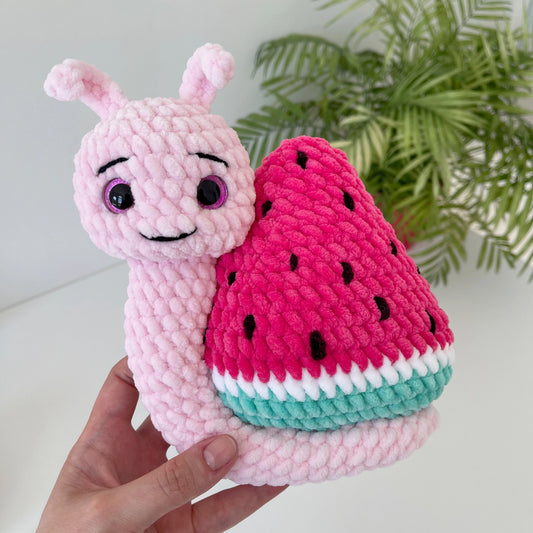 Watermelon Snail Crochet Pattern