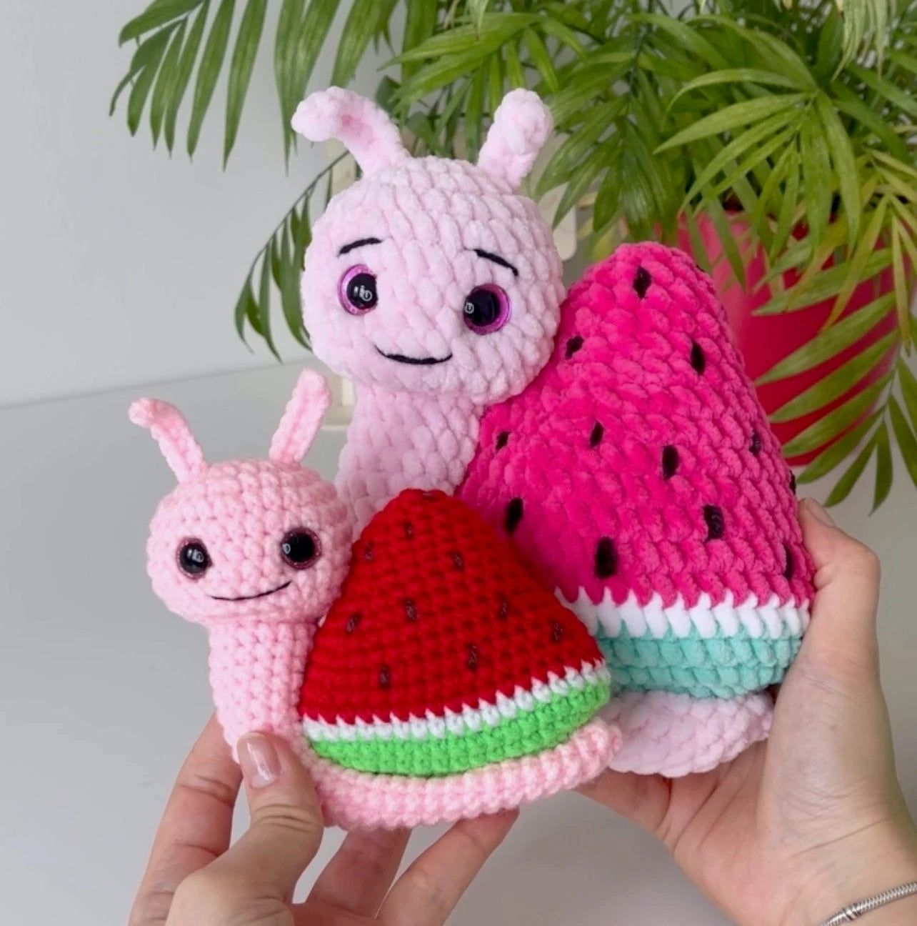 Watermelon Snail Crochet Pattern