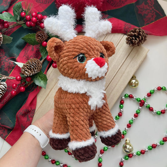 Standing Reindeer Crochet PDF Pattern