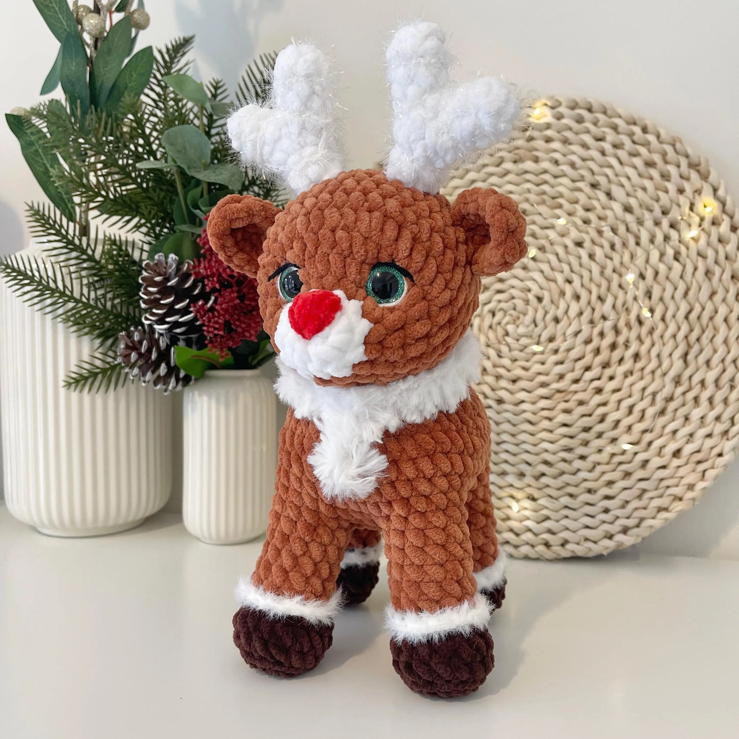 Standing Reindeer Crochet PDF Pattern