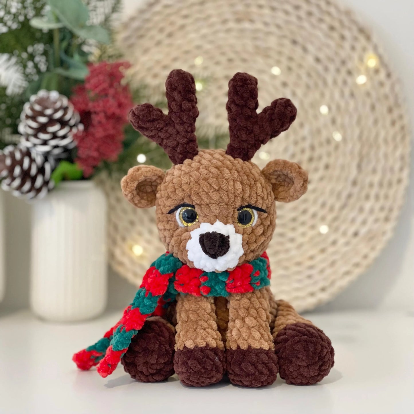 Sitting Reindeer Crochet Pattern