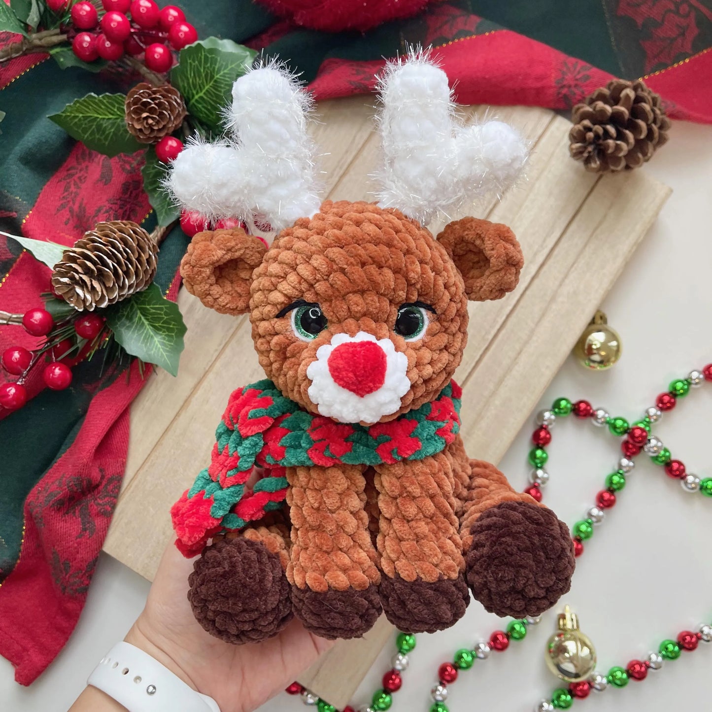 Sitting Reindeer Crochet Pattern